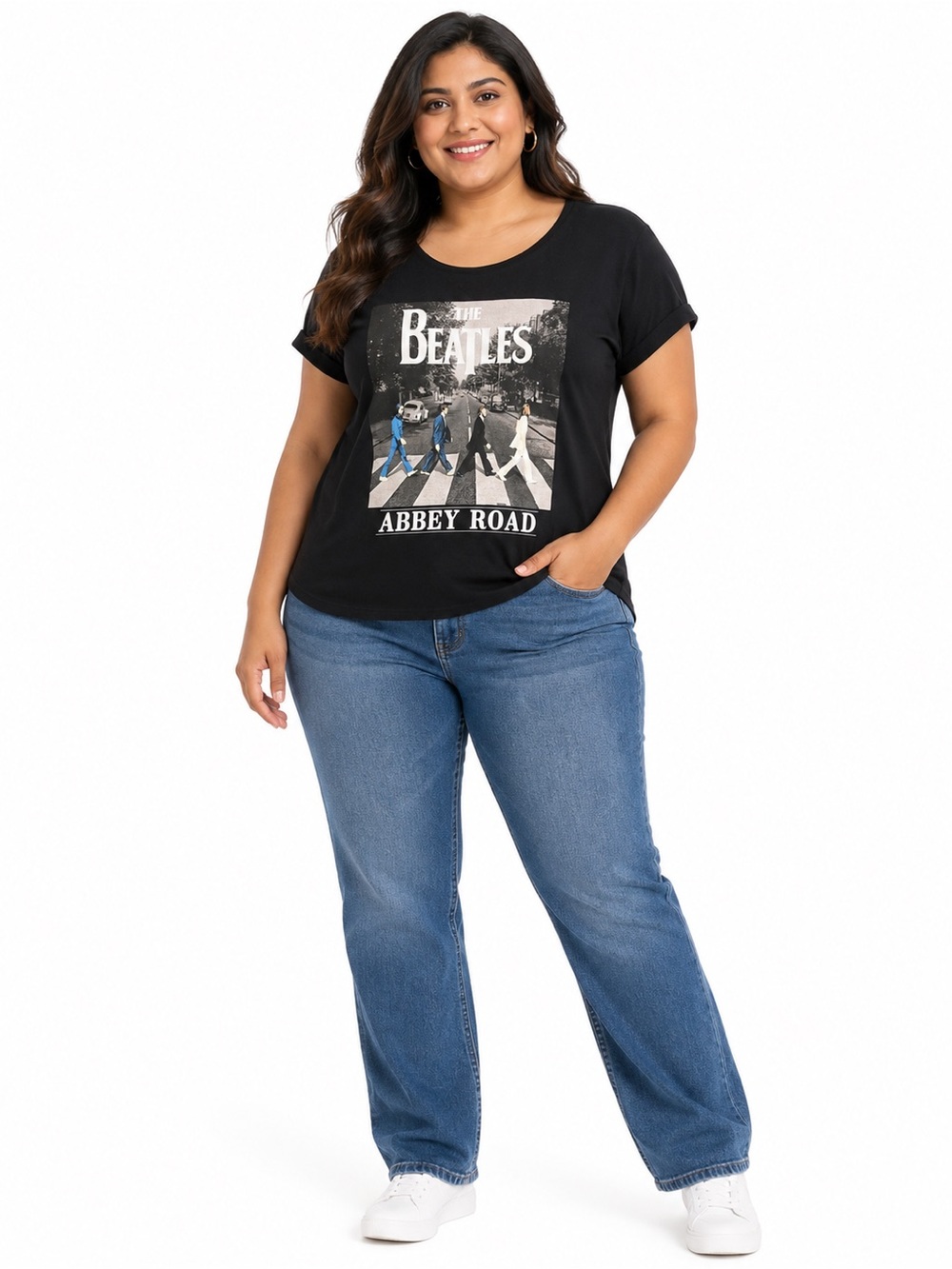 The Beatles Abbey Road Graphic T-Shirt – Women’s Plus Size 3X